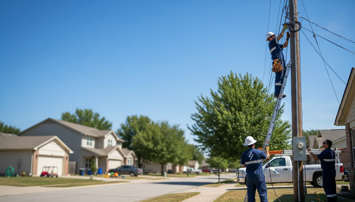 Residential electrician providing installation services in Vergennes, IL